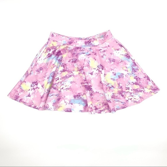 Hot Topic Pink Galaxy Skater Skirt w/Pockets - Picture 3 of 7